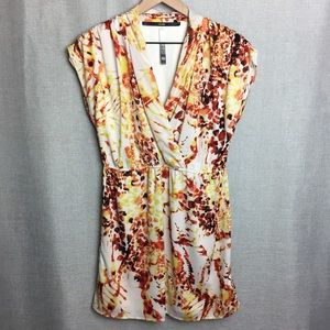 Kenzie/Wrapped Plunge V Neck Sleeveless Dress Sz M